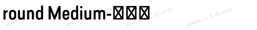 round Medium字体转换